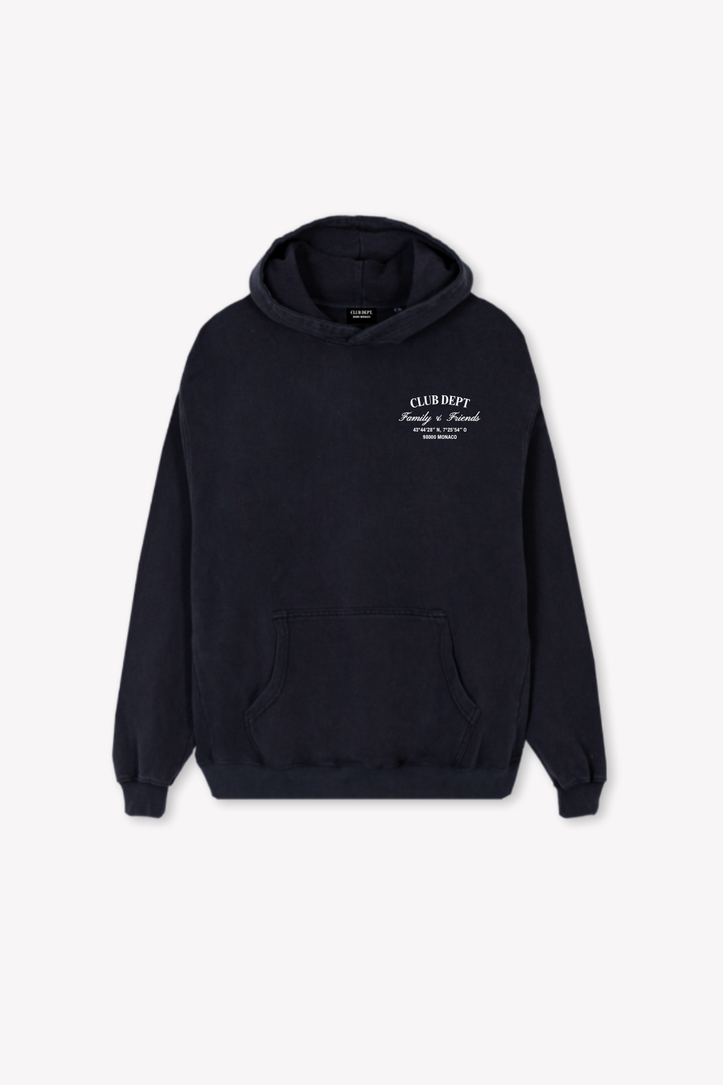 Family & Friends - Heavy Hoodie Washed Black