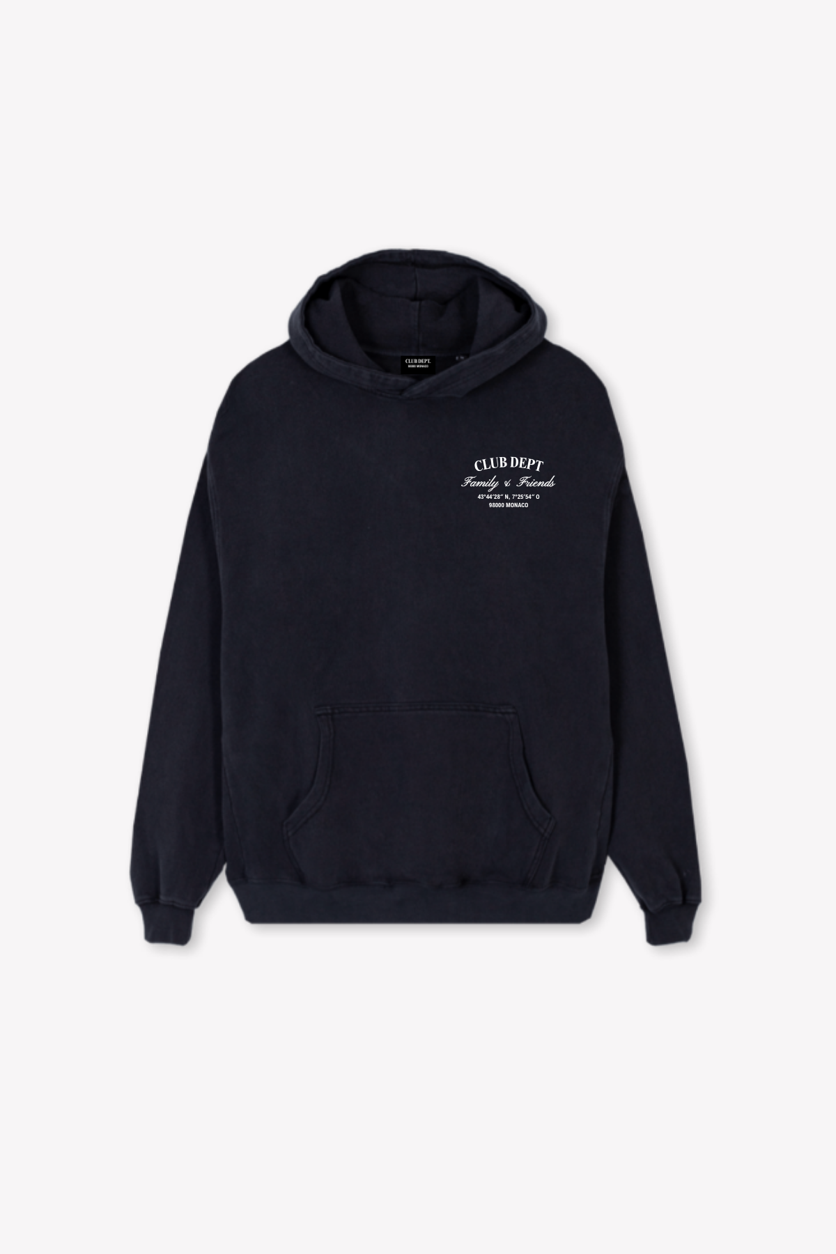 Family & Friends - Heavy Hoodie Washed Black