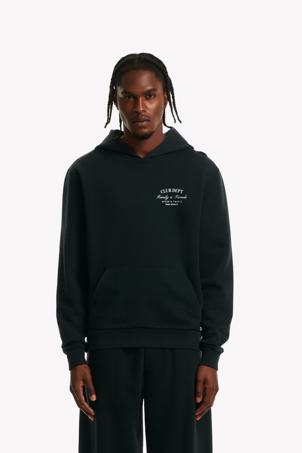 Family & Friends - Heavy Hoodie Washed Black