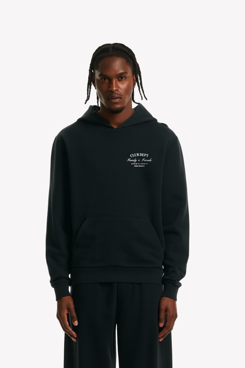 Family & Friends - Heavy Hoodie Washed Black